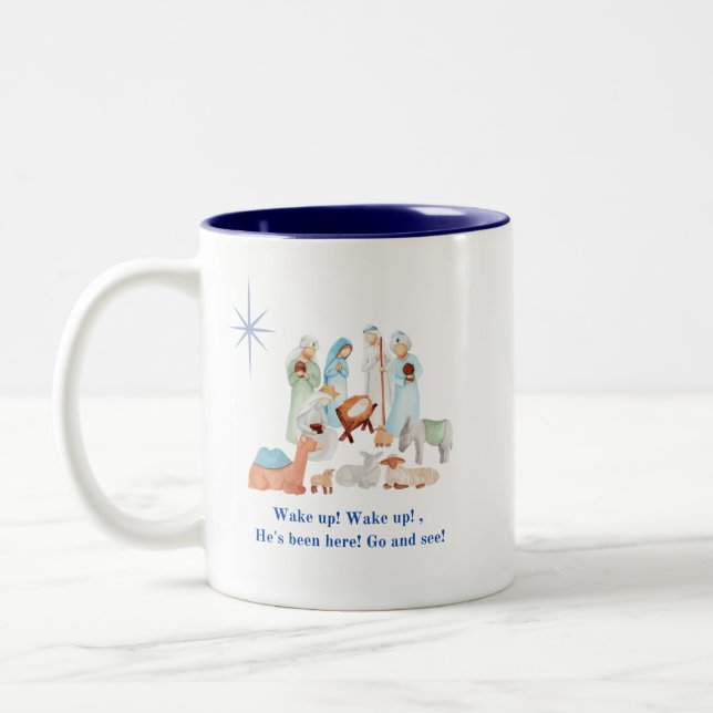 Weihnachts-Tasse Zweifarbige Tasse (Links)