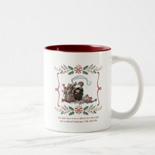 Weihnachts-Tasse Zweifarbige Tasse