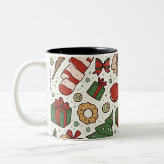 Weihnachts-Tasse Zweifarbige Tasse