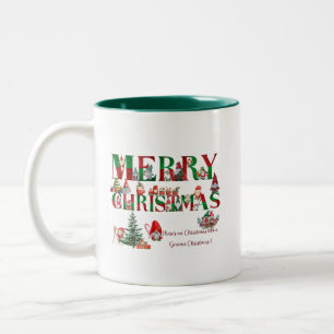 Weihnachts-Tasse Zweifarbige Tasse