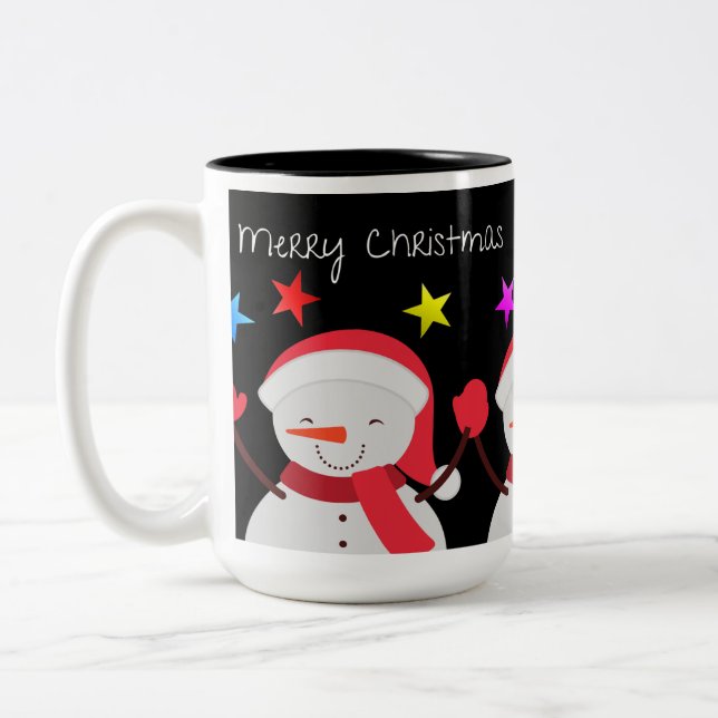 Weihnachts-Tasse Zweifarbige Tasse (Links)