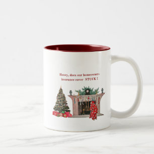 Weihnachts-Tasse Zweifarbige Tasse