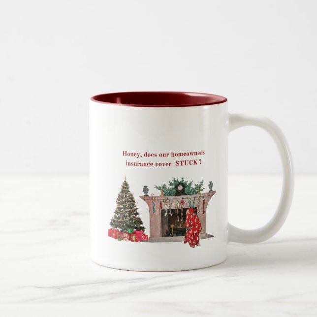 Weihnachts-Tasse Zweifarbige Tasse (Rechts)