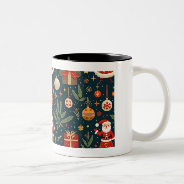 Weihnachts-Tasse Zweifarbige Tasse (Rechts)