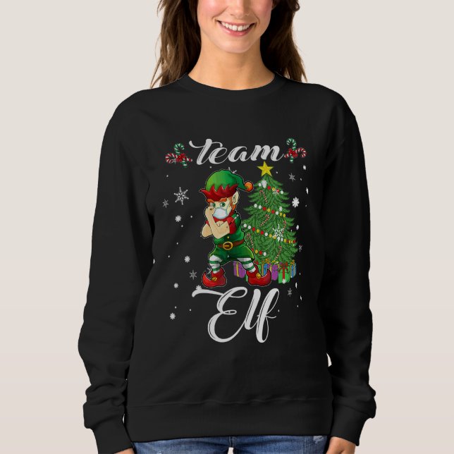 Weihnachts-Team-Elf Sweatshirt (Vorderseite)
