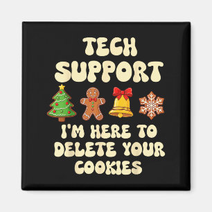 Weihnachts-Tech-Support hier, um Cookies Xmas G zu Magnet
