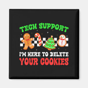 Weihnachts-Tech-Support hier, um Cookies Xmas zu l Magnet