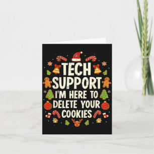 Weihnachts-Tech-Support hier, um Cookies zu lösche Karte