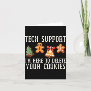 Weihnachts-Tech-Support hier, um Cookies zu lösche Karte