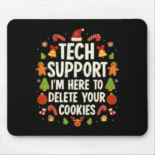 Weihnachts-Tech-Support hier, um Cookies zu lösche Mousepad