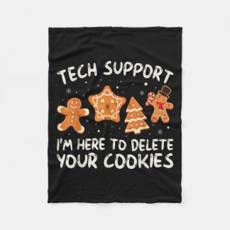 Weihnachts-Tech unterstützt hier, Cookies zu lösch Fleecedecke