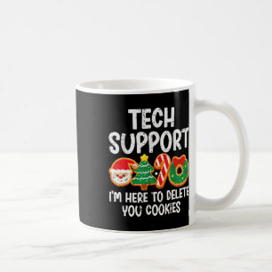 Weihnachts-Tech-Unterstützung hier, um Cookies zu Kaffeetasse