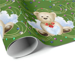 Weihnachts-Teddy-Bär 2 Wrapping Paper Geschenkpapier