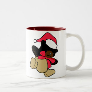 Weihnachts-Teddy-Bären-Tasse Zweifarbige Tasse
