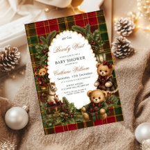 Weihnachts-Teddybär Wir können es kaum erwarten Ta