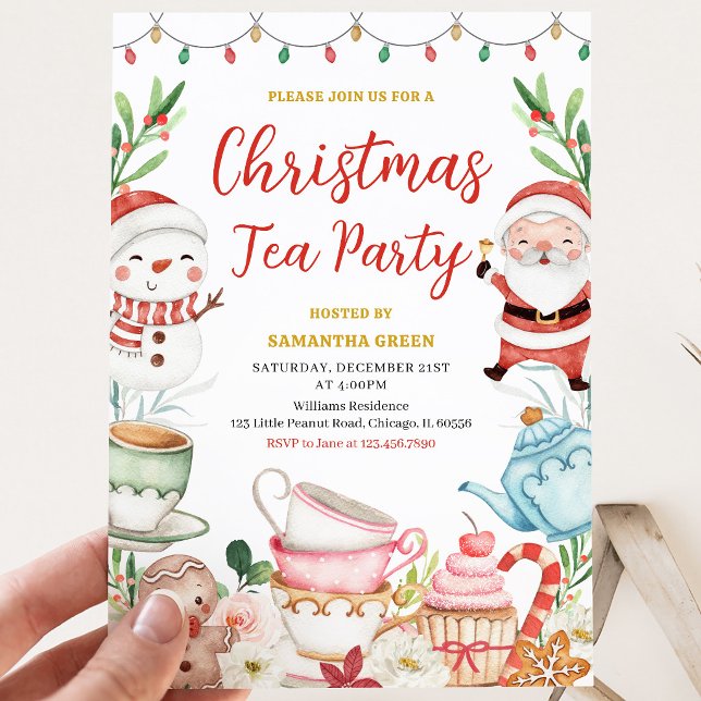Weihnachts-Teeparty Einladung (Von Creator hochgeladen)