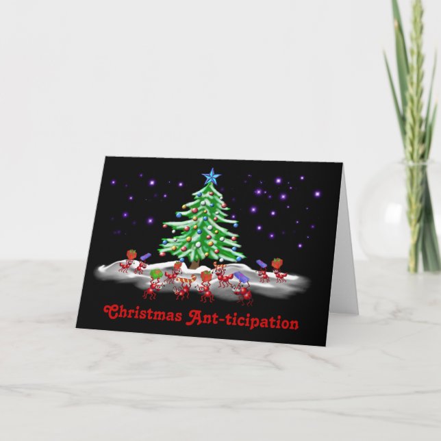 Weihnachts-Teilnahme Feiertagskarte (Vorderseite)