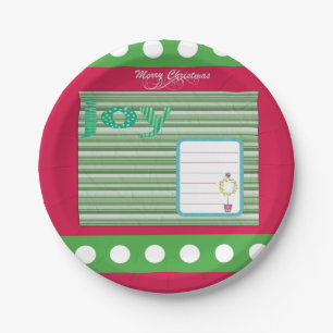 Weihnachts-Teller, frohe Weihnachten Pappteller