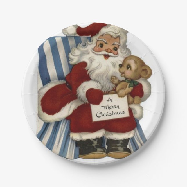 Weihnachts-Teller Pappteller (Vorderseite)