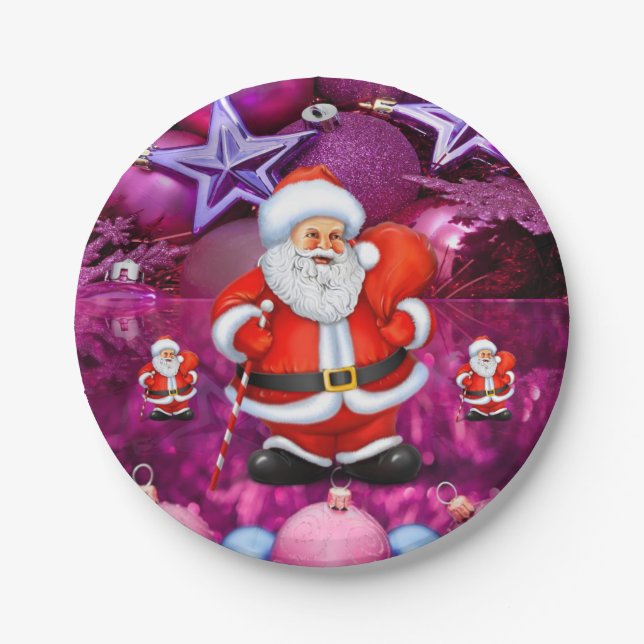 Weihnachts-Teller Pappteller (Vorderseite)