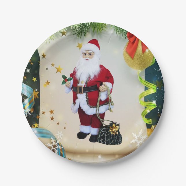 Weihnachts-Teller Pappteller (Vorderseite)