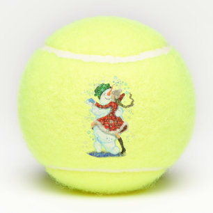 Weihnachts-Tennis-Balls - Geschenk Snowman und Gir Tennisbälle