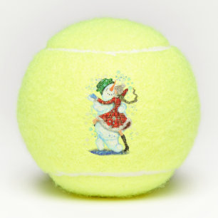 Weihnachts-Tennis-Balls Snowman und Girl-Dance Tennisbälle