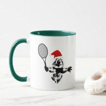 Weihnachts-Tennis-Quokka-Tasse
