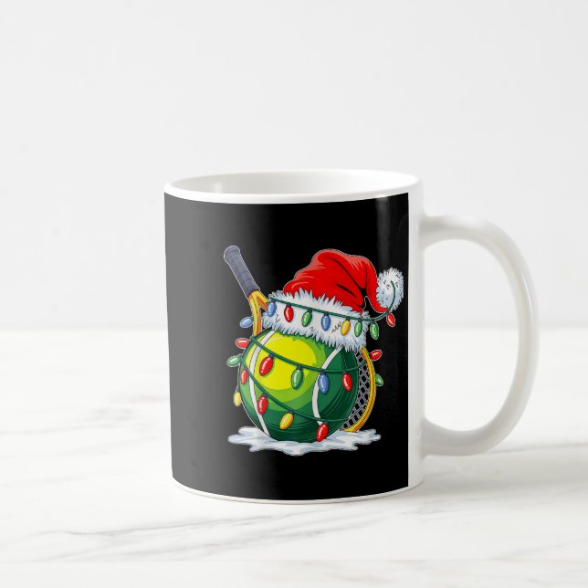Weihnachts-Tennis Santa Xmas Squad Tennis Lover He Kaffeetasse (Rechts)