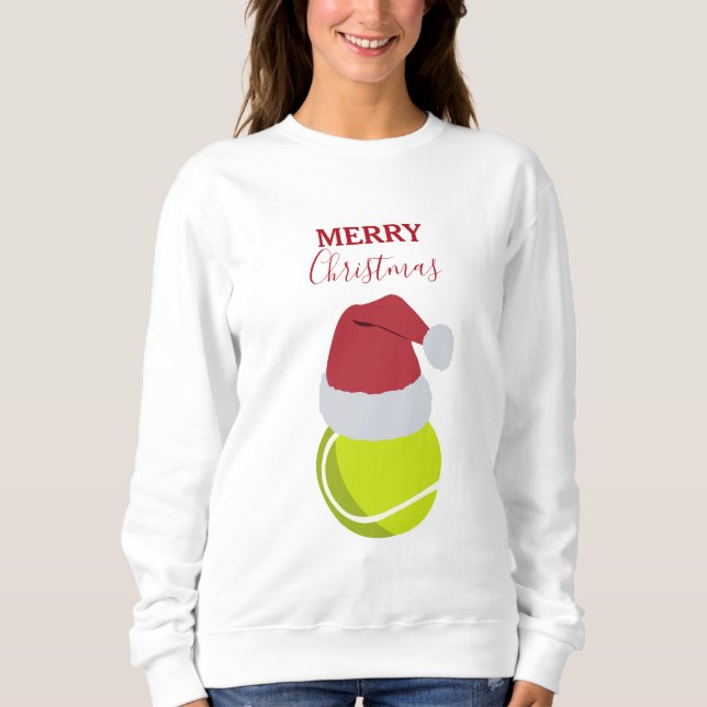 Weihnachts-Tennis-Sportsaal Sweatshirt (Vorderseite)