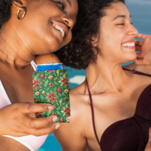 Weihnachts-Thema Festivals farbenfrohe Muster Selters Dosenkühler