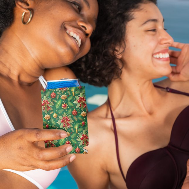 Weihnachts-Thema Festivals farbenfrohe Muster Selters Dosenkühler (Von Creator hochgeladen)