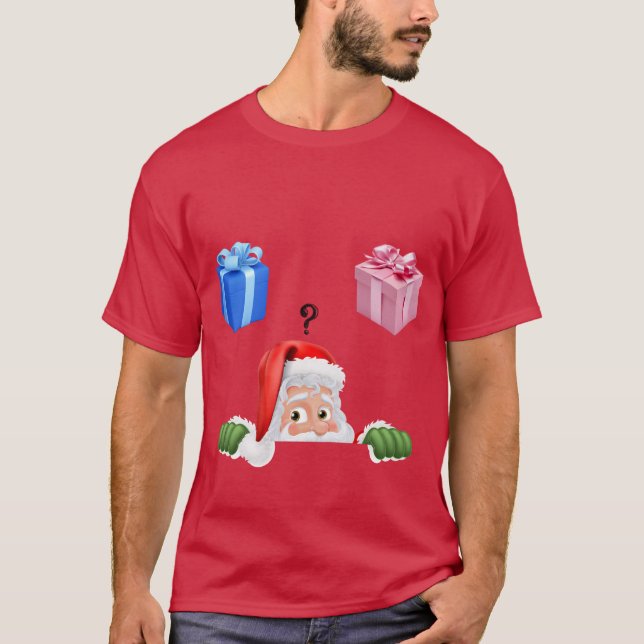 Weihnachts-Thema Geschlecht offenbart Hemd für Män T-Shirt (Vorderseite)