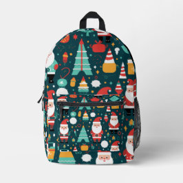 Weihnachts-Thema Muster Bedruckter Rucksack