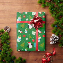 Weihnachts-Thema Muster Niedlich Kid's Green Gesch