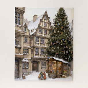 Weihnachts-Thema Winterschnee Puzzle