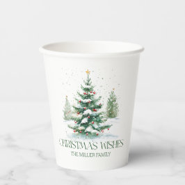 Weihnachts-Thema wünscht Retro-Typografie Pappbecher