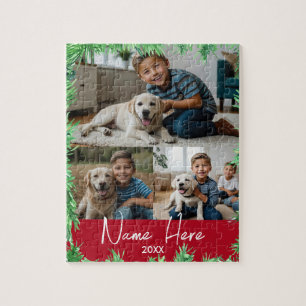 Weihnachts-Themed Fun Pet Foto Collage Puzzle