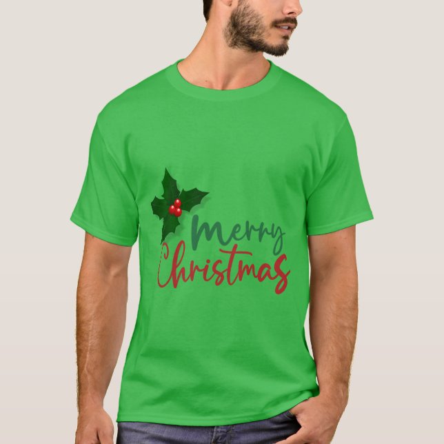 Weihnachts-Themed Men-Hemd T-Shirt (Vorderseite)