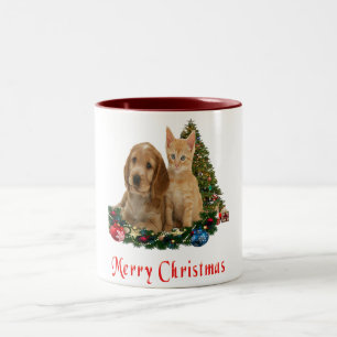 Weihnachts Tiere Zweifarbige Tasse