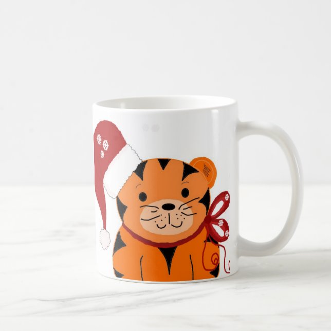 Weihnachts-Tiger Tasse (Rechts)