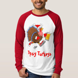 Weihnachts-Tipsy Türkei (Bier) - Nachlauf T-Shirt