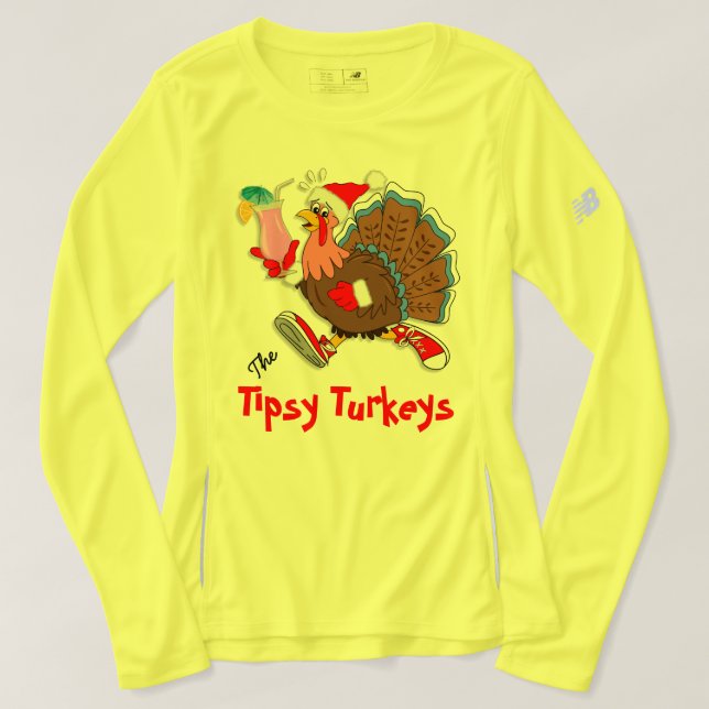 Weihnachts Tipsy Türkei (Cocktail) - Champion T-Shirt (Design vorne)