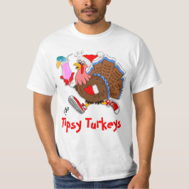 Weihnachts Tipsy Türkei (Cocktail) - LS Sport-Tek T-Shirt
