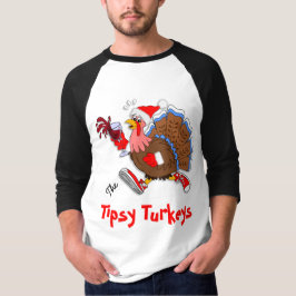 Weihnachts-Tipsy Türkei (Wein) - Nachlauf T-Shirt