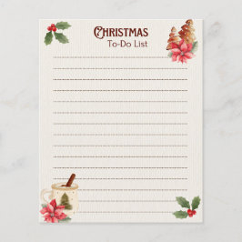 Weihnachts-To-Do-Liste Notizblock