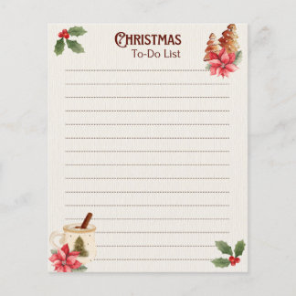 Weihnachts-To-Do-Liste Notizblock