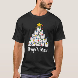 Weihnachts-Toilettenpapier Frohe Weihnachtsbaum T-Shirt