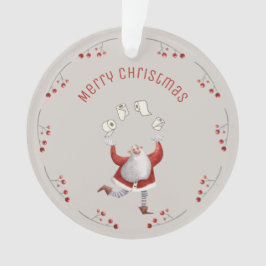 Weihnachts-Toilettenpapier Weihnachtsmann Ornament