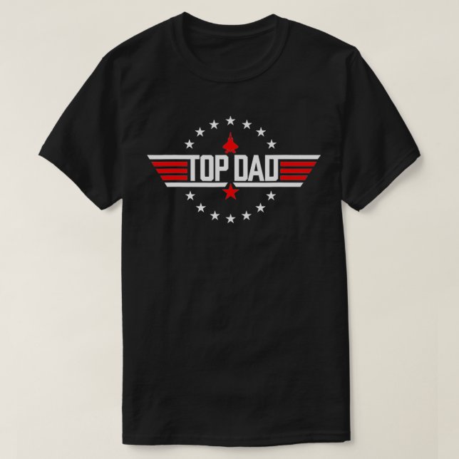 Weihnachts Top Vater Top Movie Gun Jet Father Drag (Design vorne)